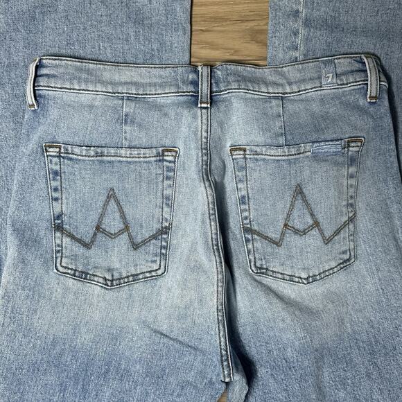 7‎ For All Mankind Jeans Size 30 Y2K Style A Pocket boot cut Denim Blue - Picture 4 of 10